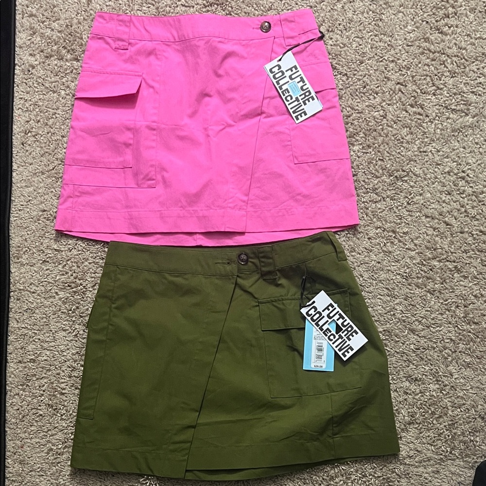 Target Future Collective: 2 Women's Skirts - Pink and Green